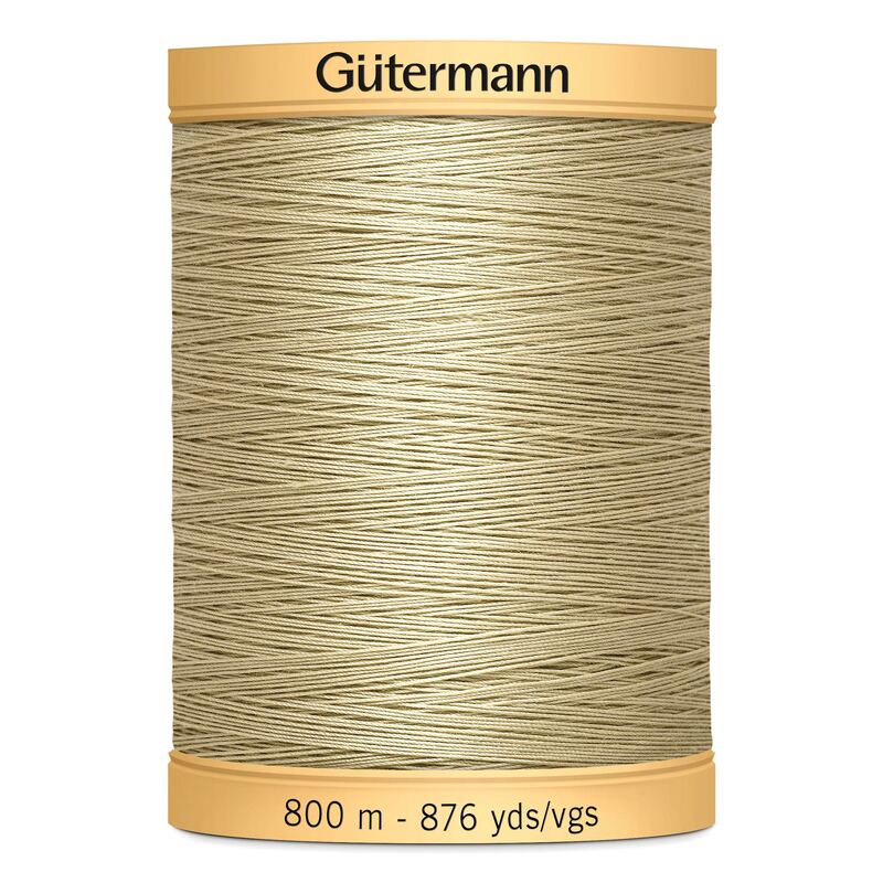 Gutermann Cotton Thread, 800m (876yds) #927 Burlap Beige