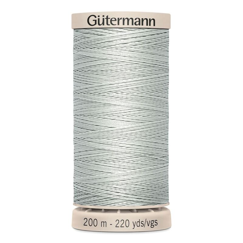 Waxed Cotton Quilting Thread #4507 LIGHT GREY, 200m Spool