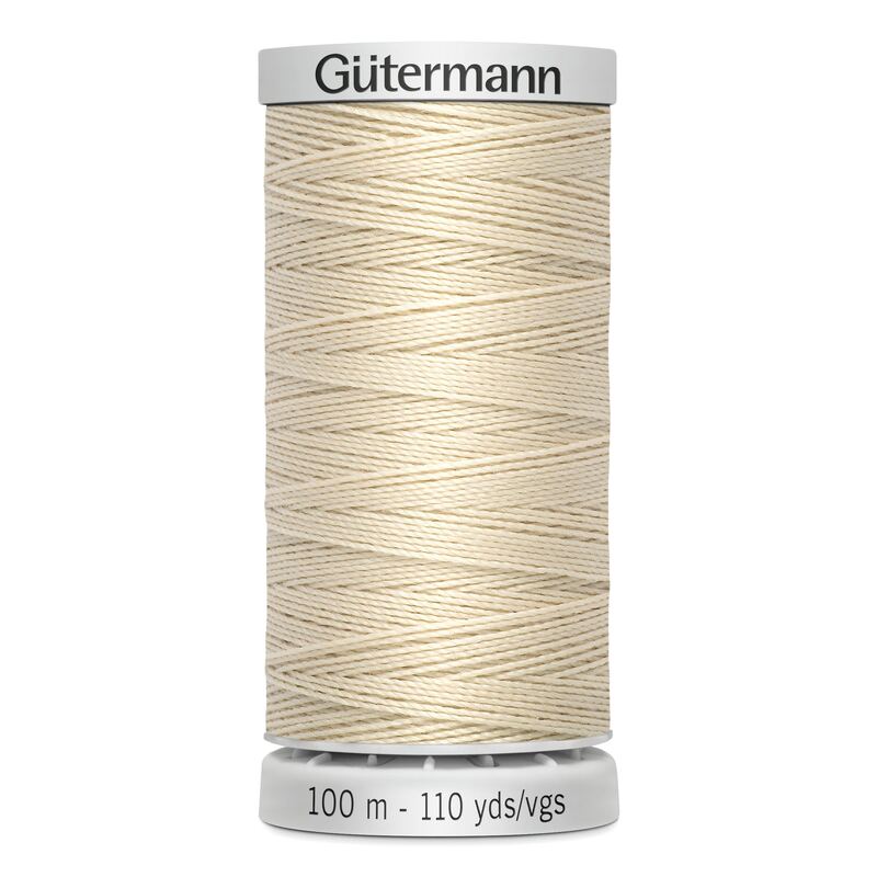 Gutermann Extra Strong Polyester Thread #169 NATURAL, 100m Spool