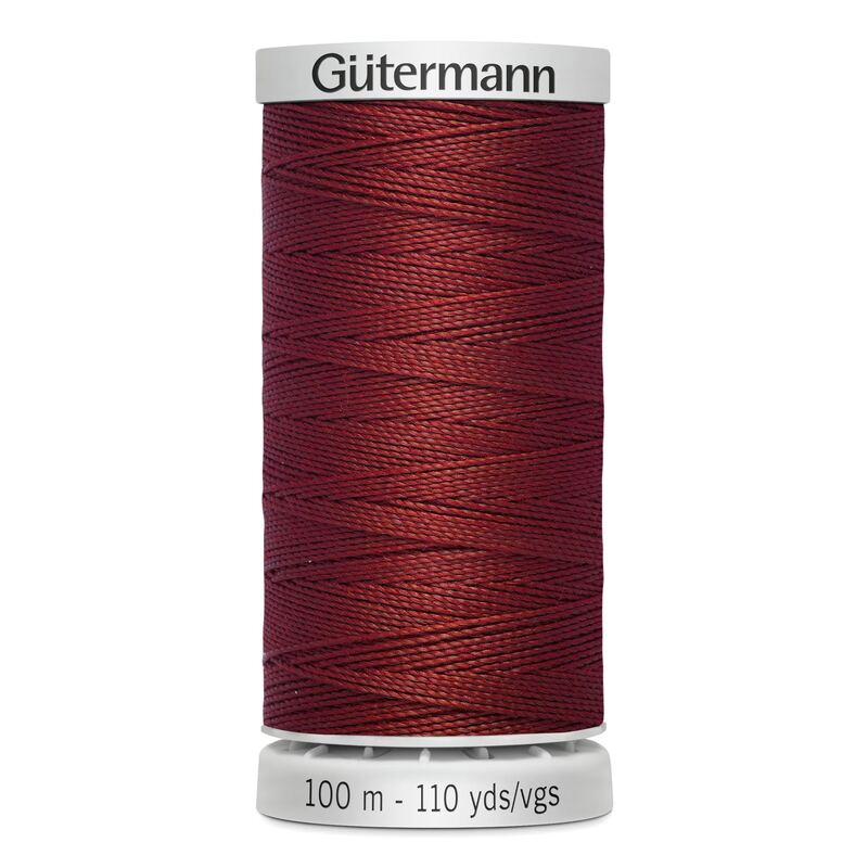 Gutermann Extra Strong Polyester Thread, Colour 221 REDDISH BROWN, 100m Spool