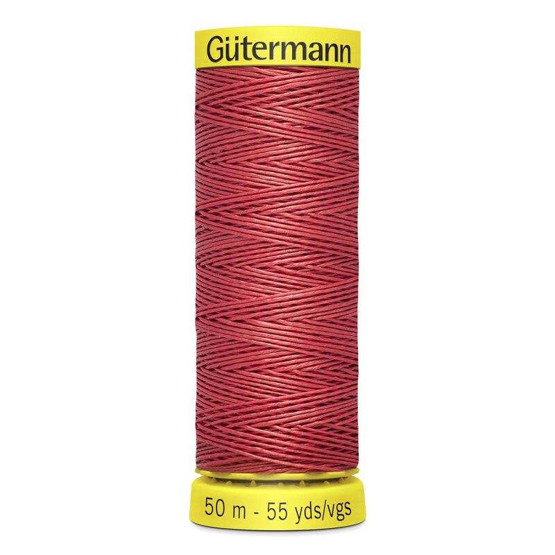 Gutermann Linen Thread #4012 RED, Strong Natural Thread, 50m Spool