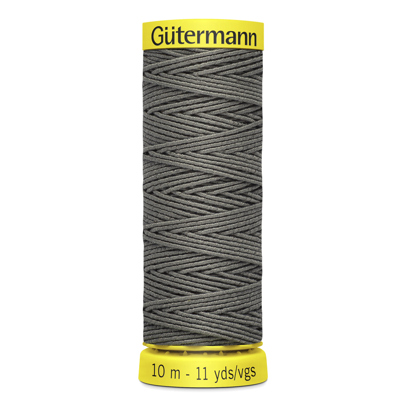 Gutermann GREY Shirring Elastic Thread #1505, 10m Spool