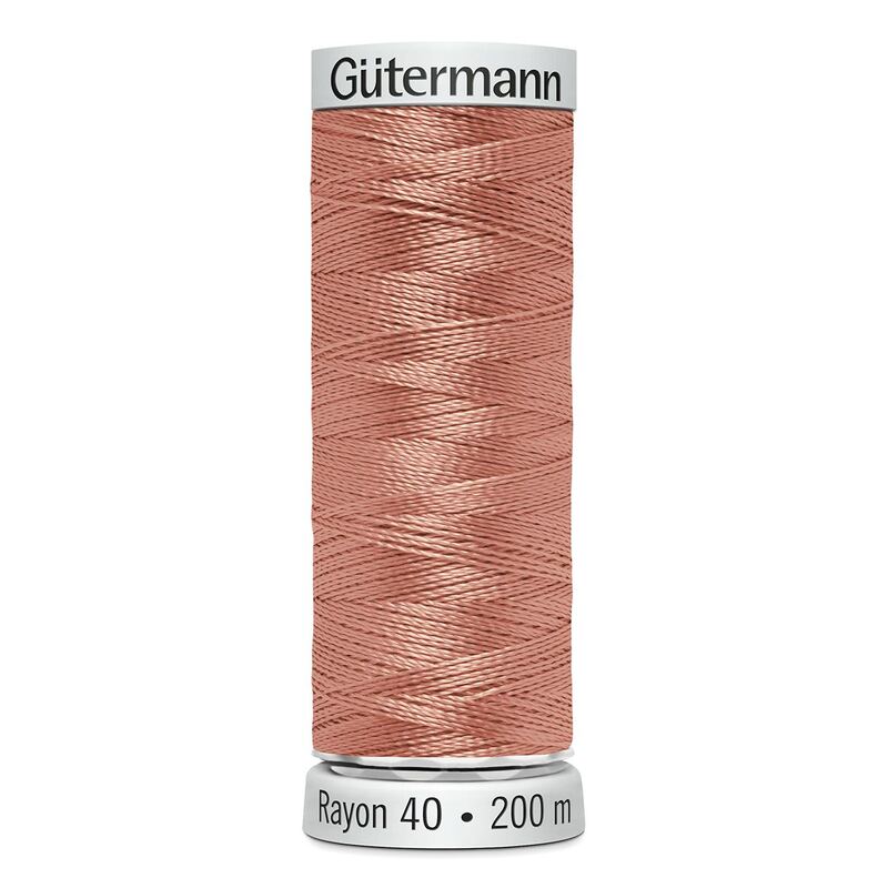 Gutermann Rayon 40 #1019 PEACH, 200m Machine Embroidery Thread