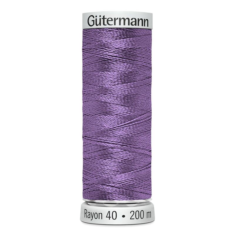 Gutermann Rayon 40 #1032 MEDIUM PURPLE, 200m Machine Embroidery Thread