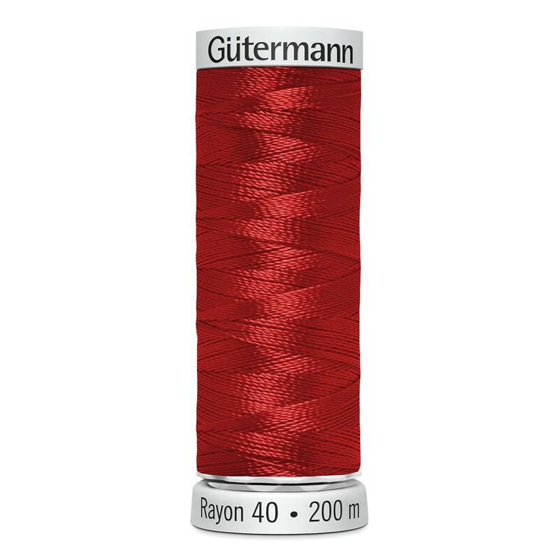 Gutermann Rayon 40 #1037 LIGHT RED, 200m Machine Embroidery Thread