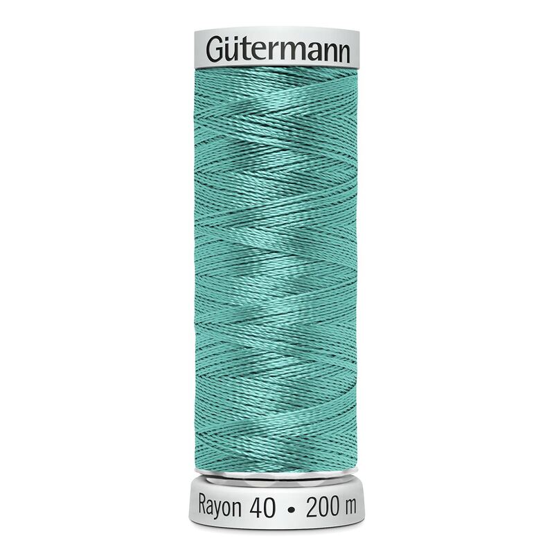 Gutermann Rayon 40 #1045 LIGHT TEAL, 200m Machine Embroidery Thread