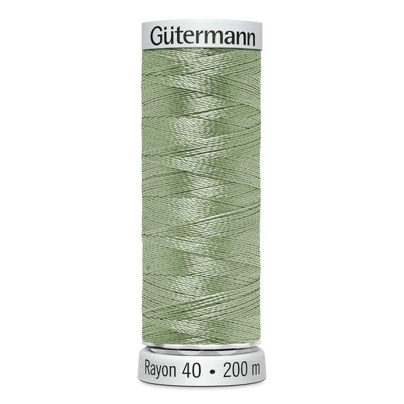 Gutermann Rayon 40 #1047 MINT GREEN, 200m Machine Embroidery Thread