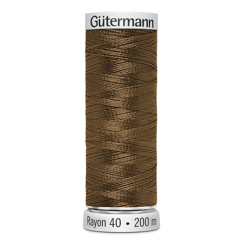 Gutermann Rayon 40 #1056 MEDIUM TAWNY TAN, 200m Machine Embroidery Thread