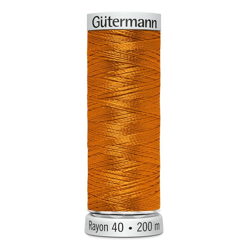 Gutermann Rayon 40 #1065 ORANGE YELLOW, 200m Machine Embroidery Thread