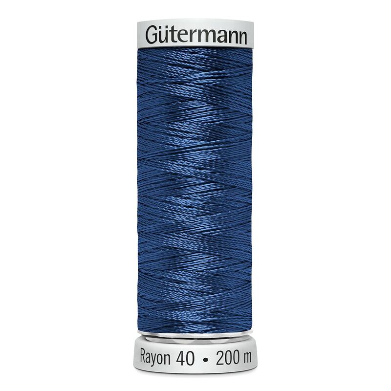 Gutermann Rayon 40 #1076 ROYAL BLUE, 200m Machine Embroidery Thread