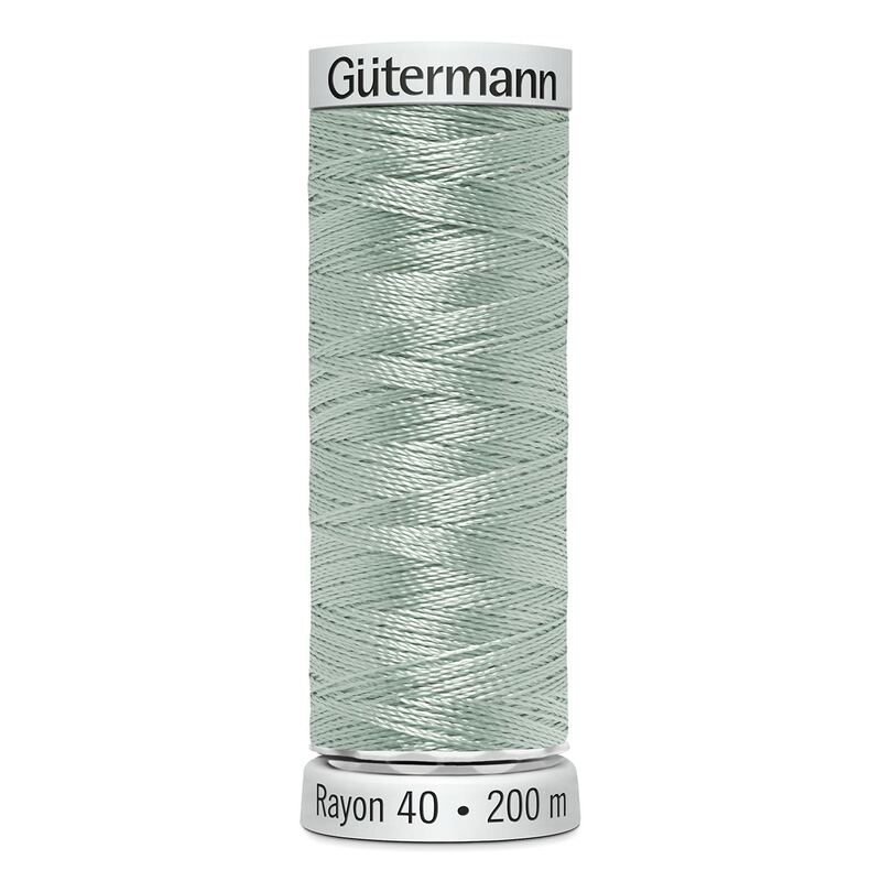 Gutermann Rayon 40 #1077 JADE TINT, 200m Machine Embroidery Thread
