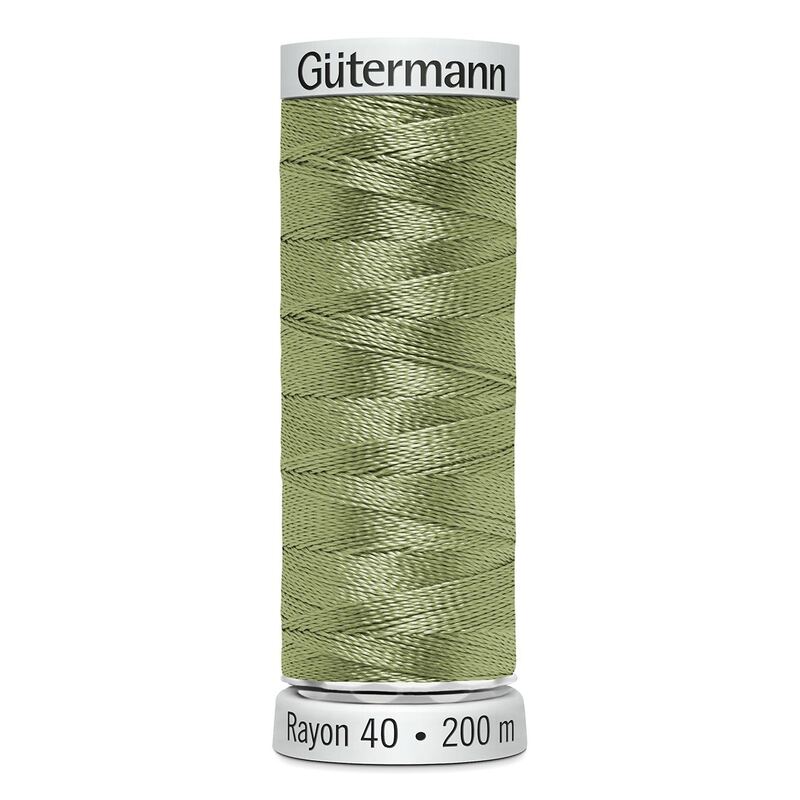 Gutermann Rayon 40 #1104 PASTEL YELLOW-GREEN, 200m Machine Embroidery Thread