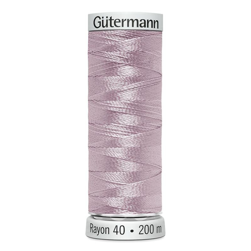 Gutermann Rayon 40 #1111 PASTEL ORCHID, 200m Machine Embroidery Thread