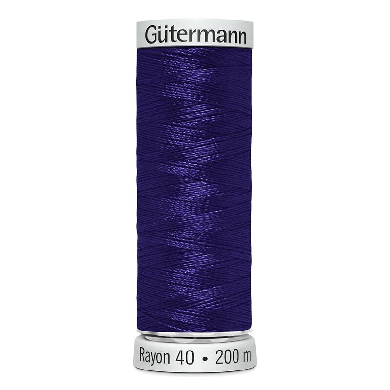 Gutermann Rayon 40 #1112 ROYAL PURPLE, 200m Machine Embroidery Thread
