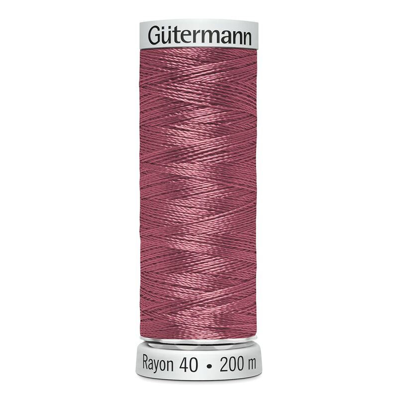 Gutermann Rayon 40 #1119 DARK MAUVE, 200m Machine Embroidery Thread