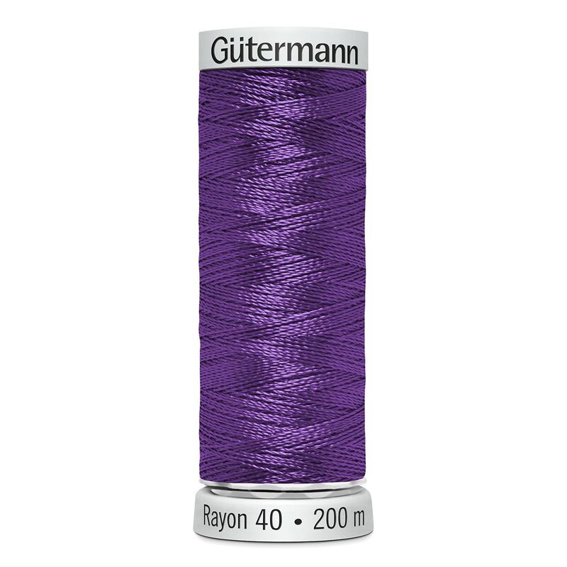 Gutermann Rayon 40 #1122 PURPLE, 200m Machine Embroidery Thread
