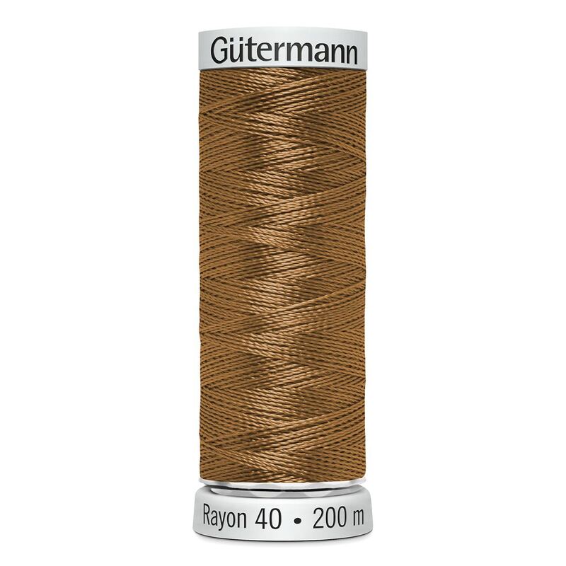 Gutermann Rayon 40 #1126 TAN, 200m Machine Embroidery Thread