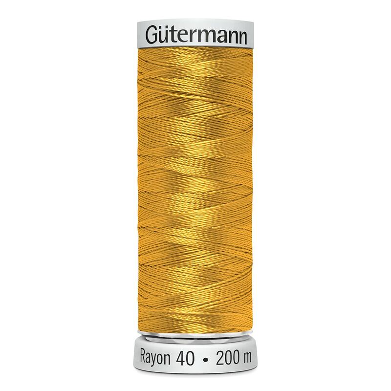 Gutermann Rayon 40 #1137 YELLOW ORANGE, 200m Machine Embroidery Thread