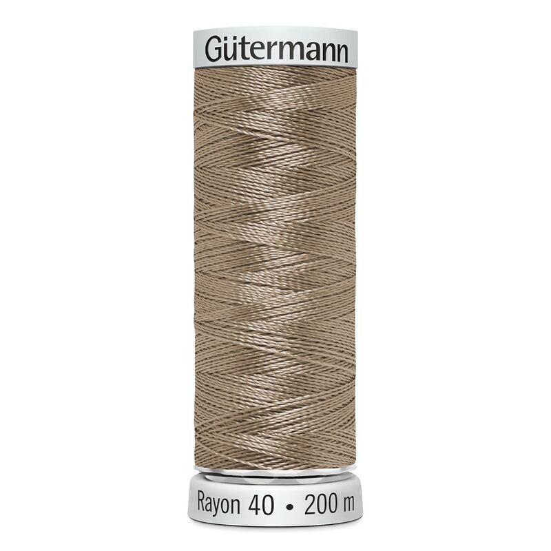 Gutermann Rayon 40 #1149 DEEP ECRU, 200m Machine Embroidery Thread