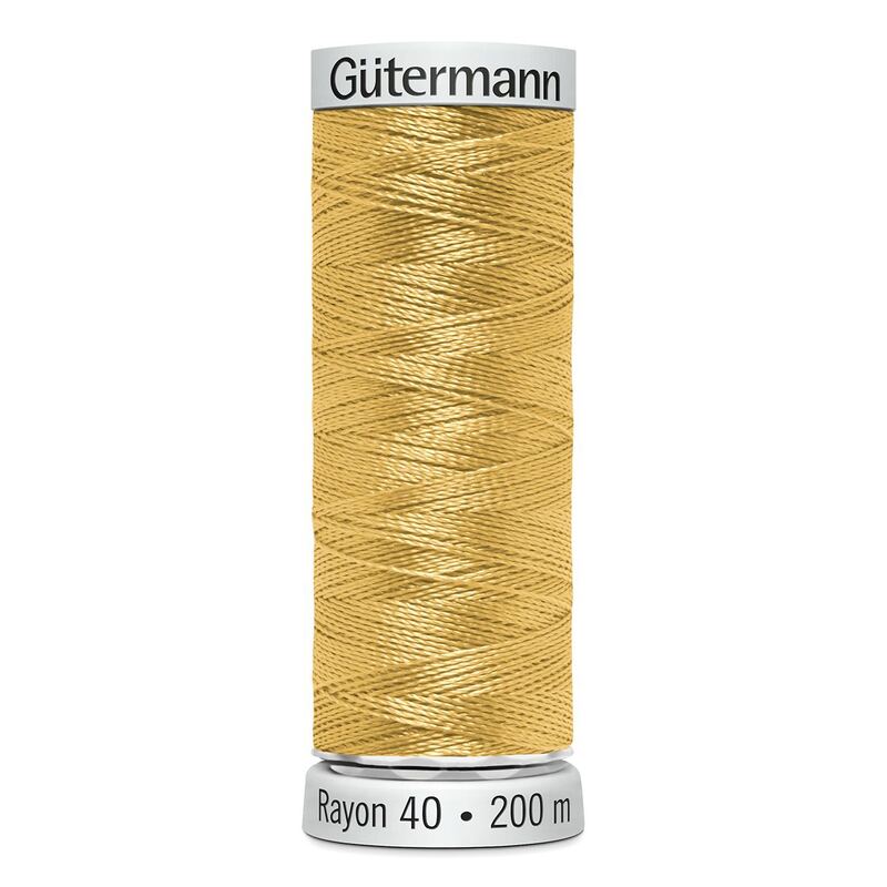 Gutermann Rayon 40 #1167 MAIZE YELLOW, 200m Machine Embroidery Thread