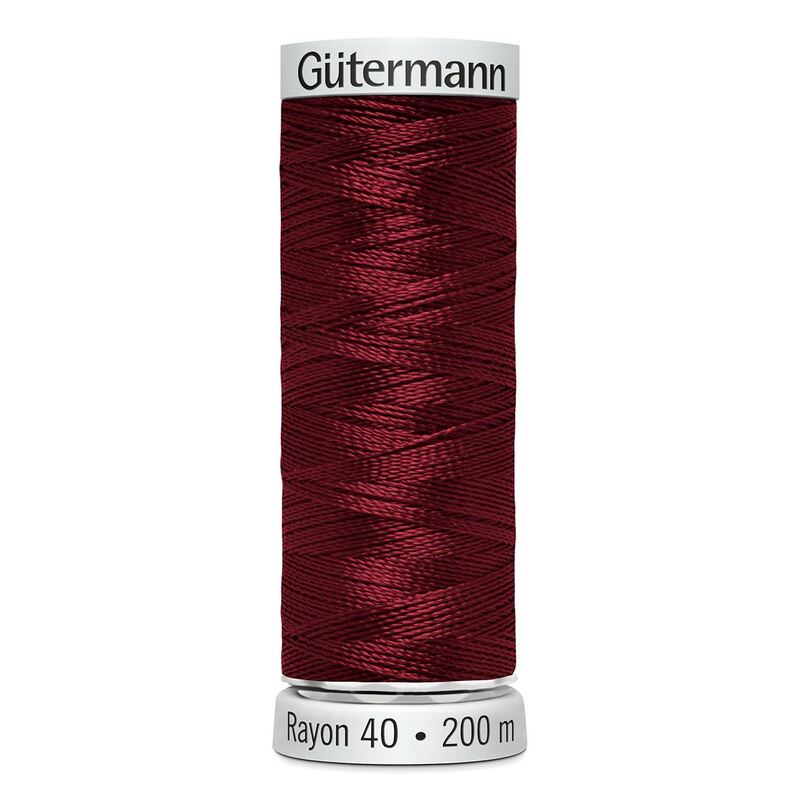 Gutermann Rayon 40 #1169 BAYBERRY RED (PORT), 200m Machine Embroidery Thread