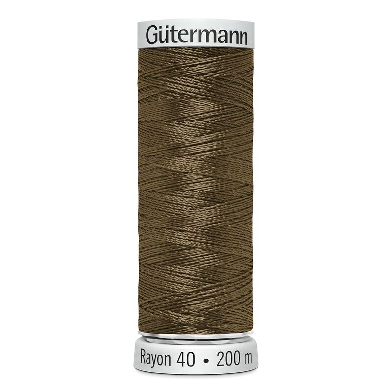 Gutermann Rayon 40 #1179 DARK TAUPE, 200m Machine Embroidery Thread