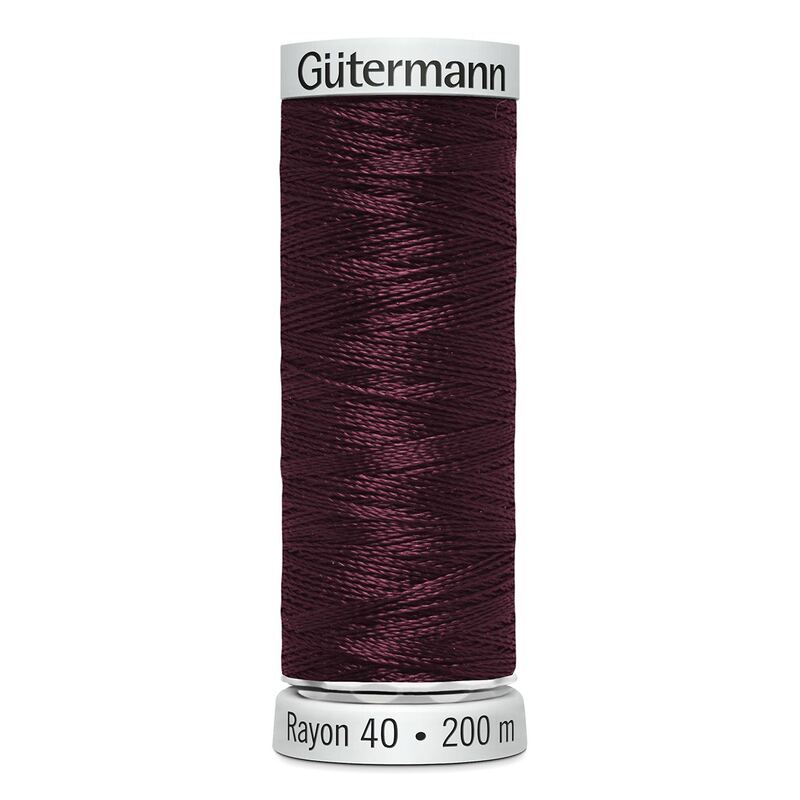 Gutermann Rayon 40 #1189 DARK CHESTNUT, 200m Machine Embroidery Thread