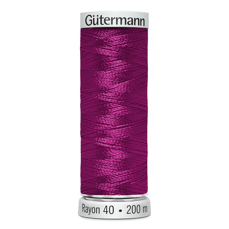 Gutermann Rayon 40 #1191 DARK ROSE, 200m Machine Embroidery Thread