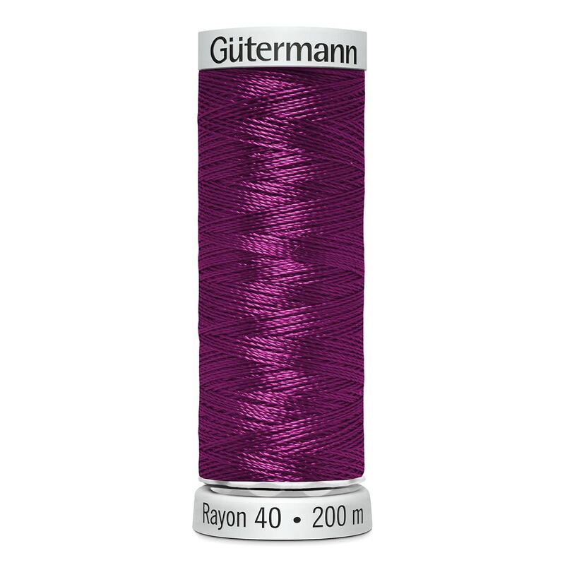 Gutermann Rayon 40 #1192 FUCHSIA, 200m Machine Embroidery Thread