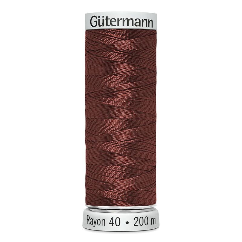 Gutermann Rayon 40 #1216 MEDIUM MAPLE, 200m Machine Embroidery Thread
