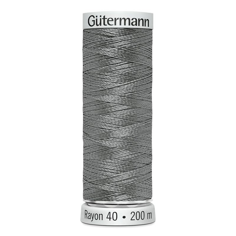 Gutermann Rayon 40 #1219 GREY, 200m Machine Embroidery Thread