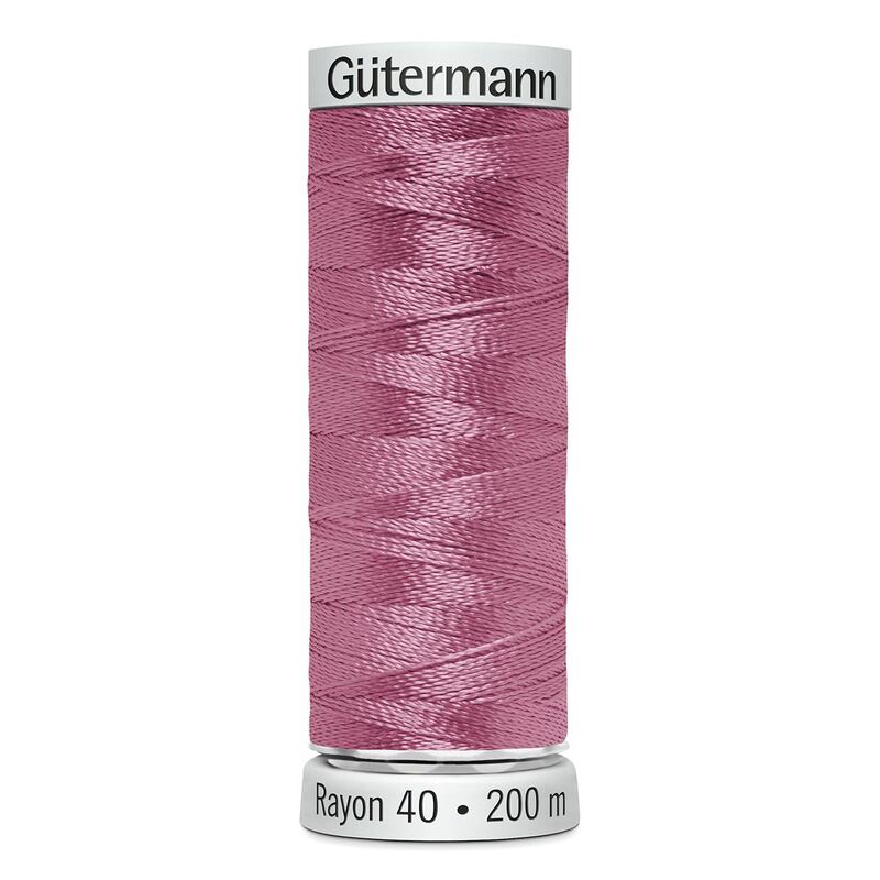Gutermann Rayon 40 #1224 BRIGHT PINK, 200m Machine Embroidery Thread