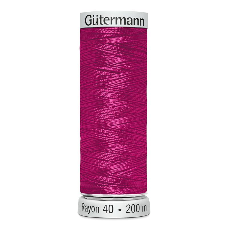 Gutermann Rayon 40 #1231 MEDIUM ROSE, 200m Machine Embroidery Thread