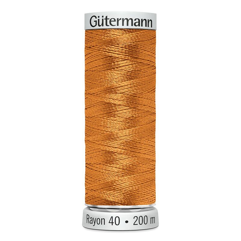 Gutermann Rayon 40 #1238 ORANGE SUNRISE, 200m Machine Embroidery Thread