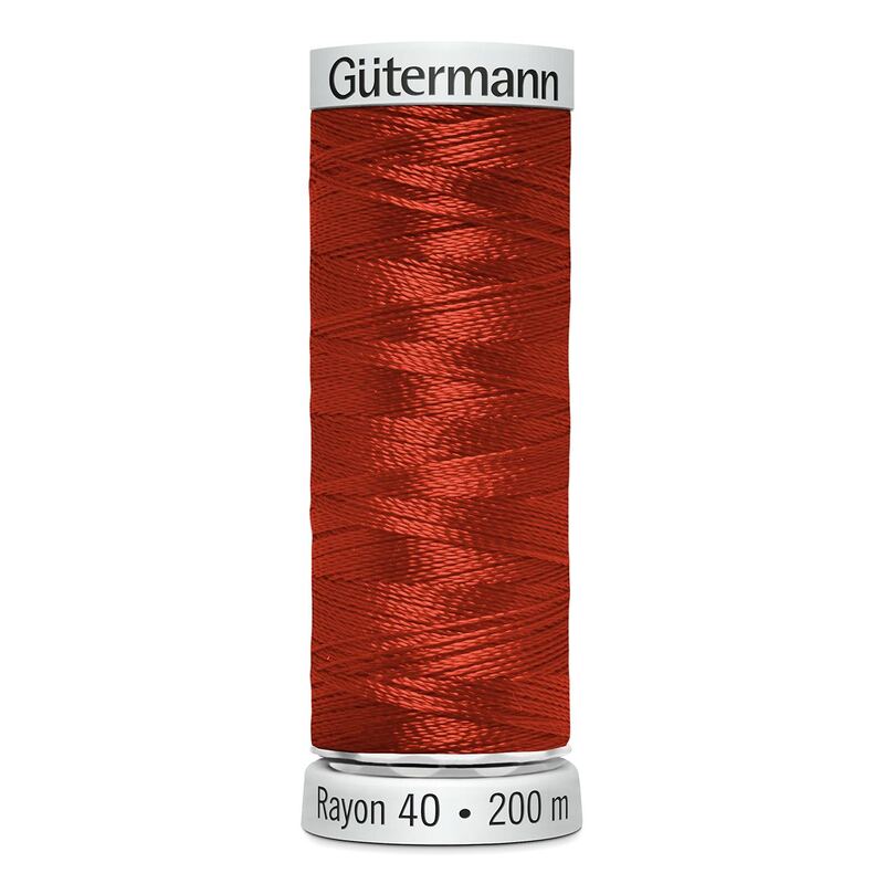 Gutermann Rayon 40 #1246 ORANGE FLAME, 200m Machine Embroidery Thread