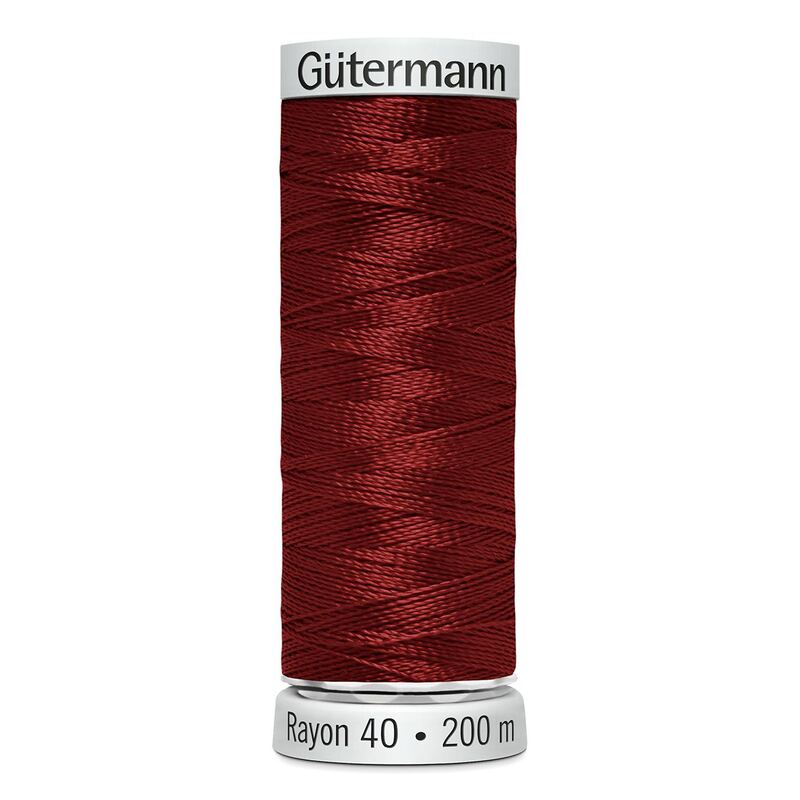 Gutermann Rayon 40 #1263 RED JUBILEE, 200m Machine Embroidery Thread