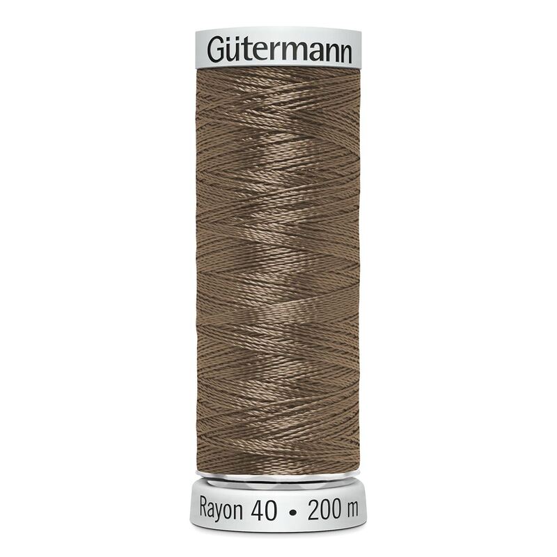 Gutermann Rayon 40 #1266 TOAST, 200m Machine Embroidery Thread