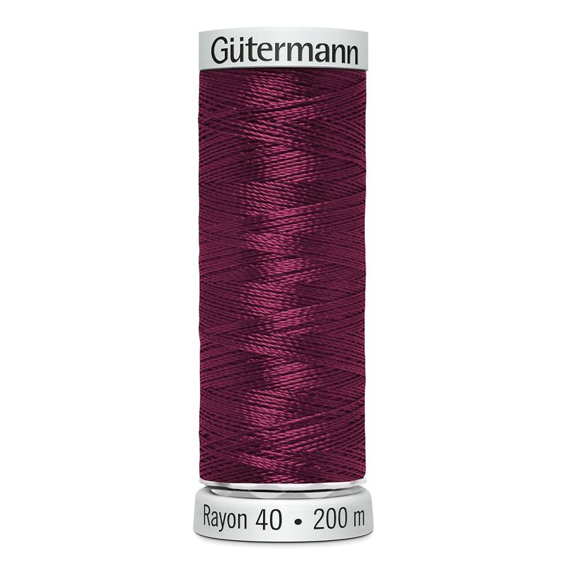 Gutermann Rayon 40 #1309 MAGENTA, 200m Machine Embroidery Thread