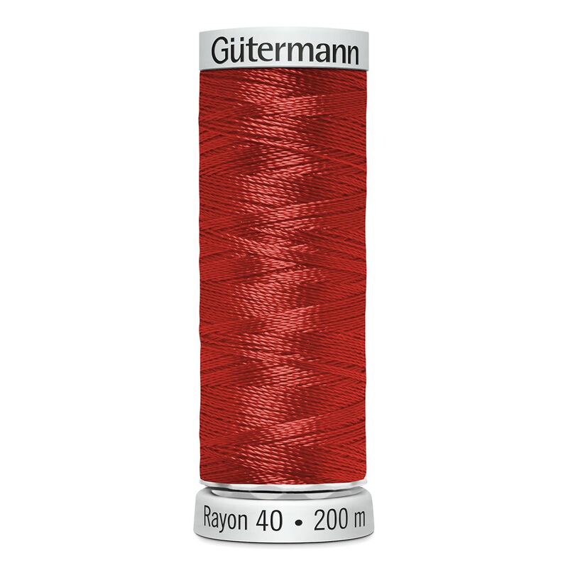 Gutermann Rayon 40 #1317 POPPY, 200m Machine Embroidery Thread