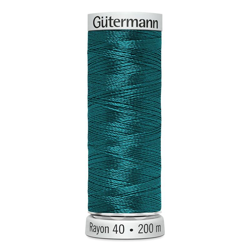Gutermann Rayon 40 #1513 WILD PEACOCK, 200m Machine Embroidery Thread
