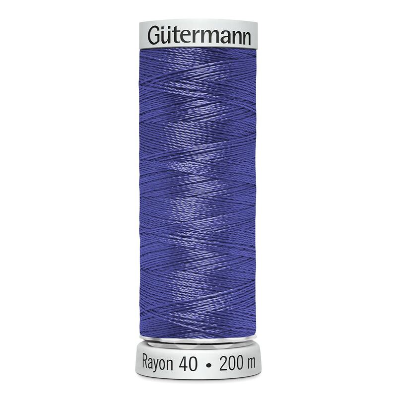 Gutermann Rayon 40 #1561 DEEP HYACINTH, 200m Machine Embroidery Thread