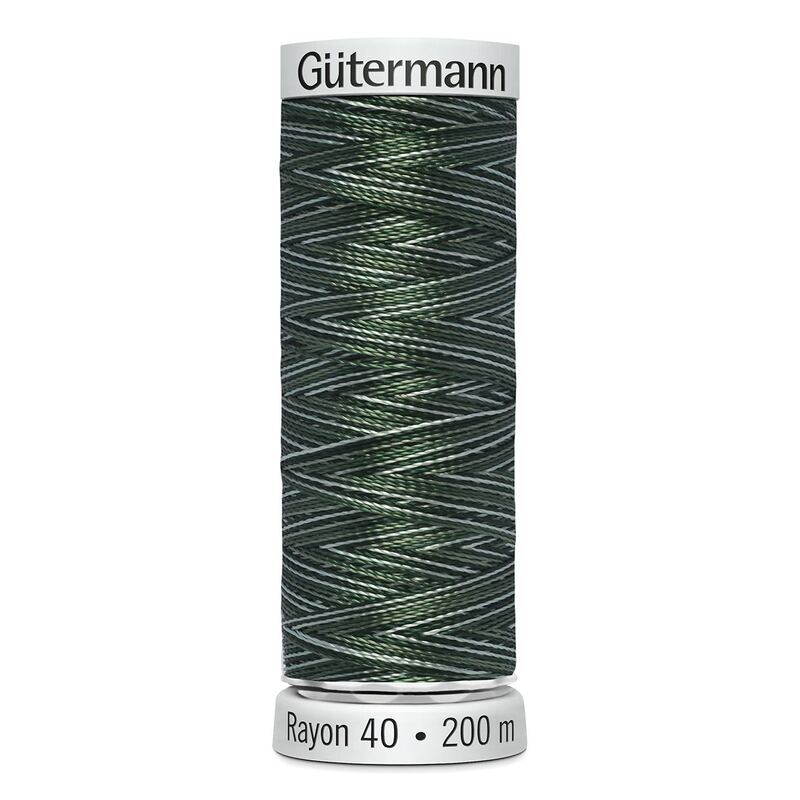 Gutermann Rayon 40 #2131 VARIEGATED KHAKIS 200m Machine Embroidery Thread