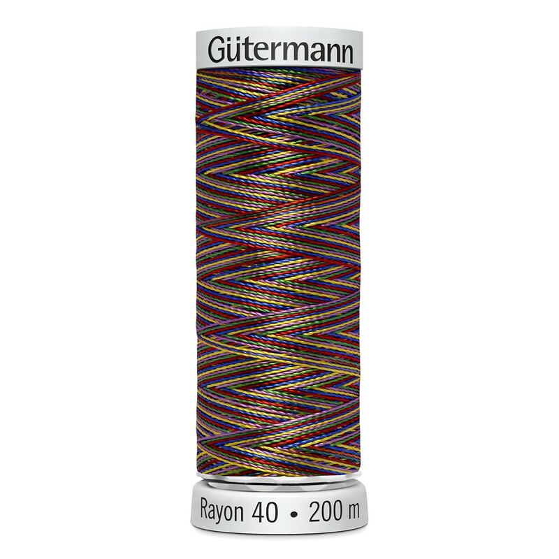 Gutermann Rayon 40 #2247 MULTICOLOUR 200m Machine Embroidery Thread