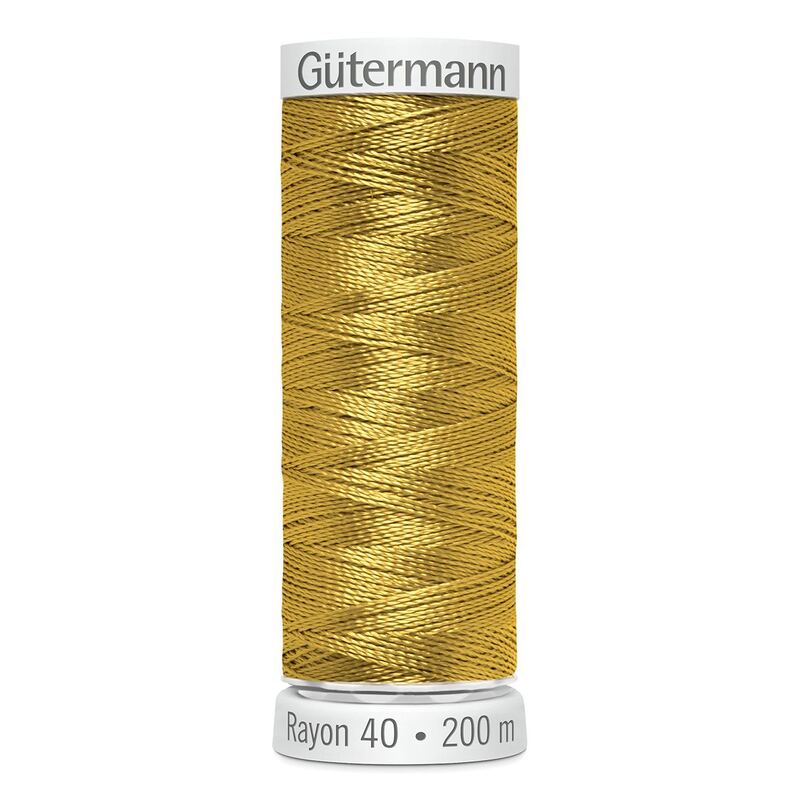 Gutermann Rayon 40 #567 BUTTERFLY GOLD, 200m Machine Embroidery Thread