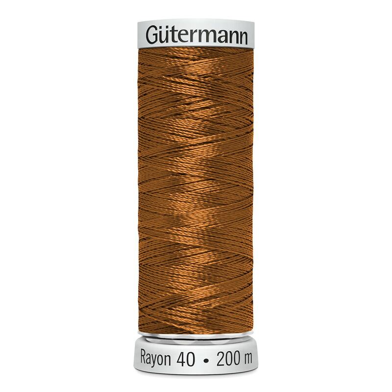 Gutermann Rayon 40 #568 CINNAMON, 200m Machine Embroidery Thread