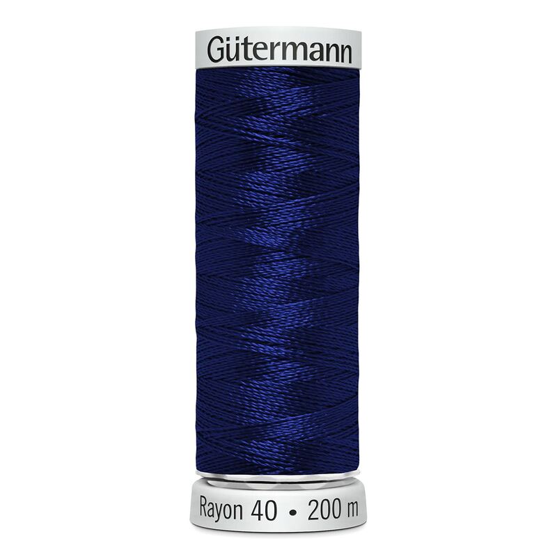 Gutermann Rayon 40 #572 BLUE RIBBON, 200m Machine Embroidery Thread