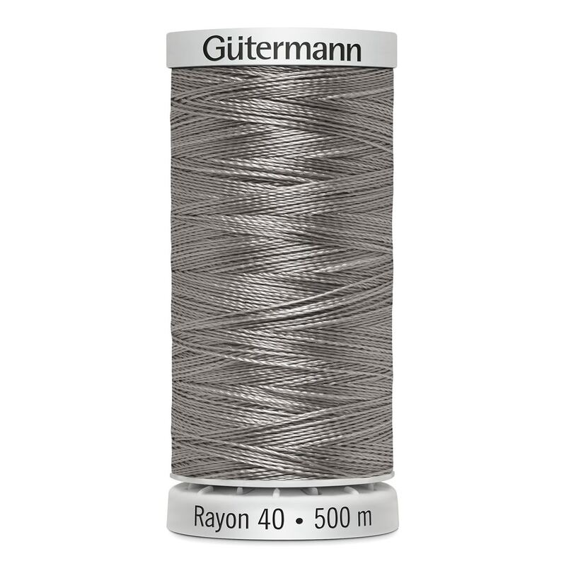 Gutermann Rayon 40 #1011 STEEL GREY, 500m Machine Embroidery Thread