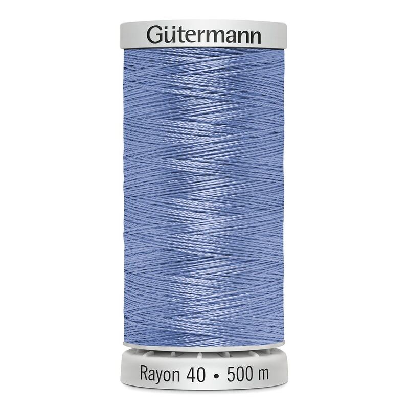 Gutermann Rayon 40 #1030 PERIWINKLE, 500m Machine Embroidery Thread