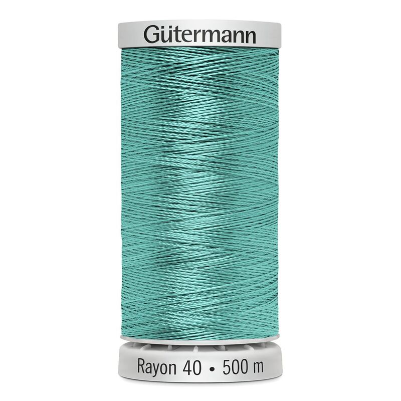 Gutermann Rayon 40 #1045 LIGHT TEAL, 500m Machine Embroidery Thread