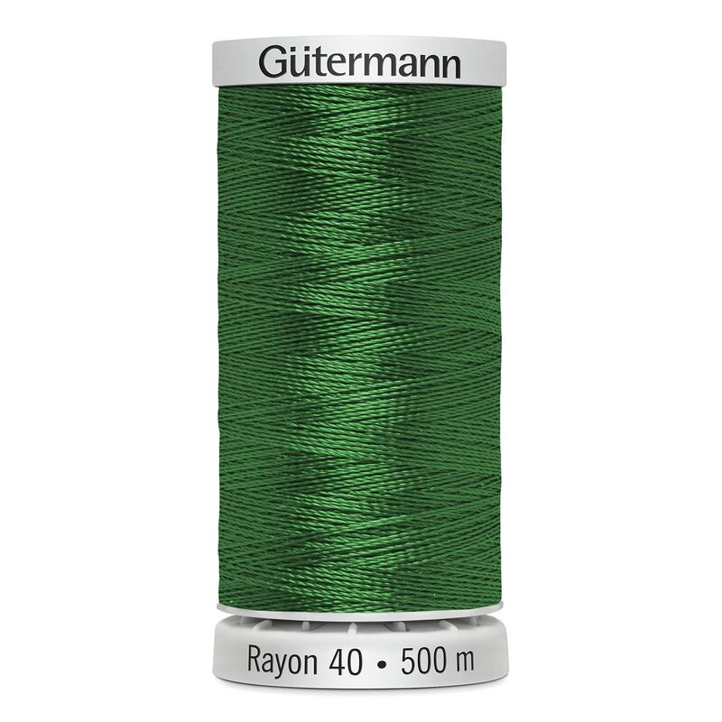 Gutermann Rayon 40 #1051 CHRISTMAS GREEN, 500m Machine Embroidery Thread